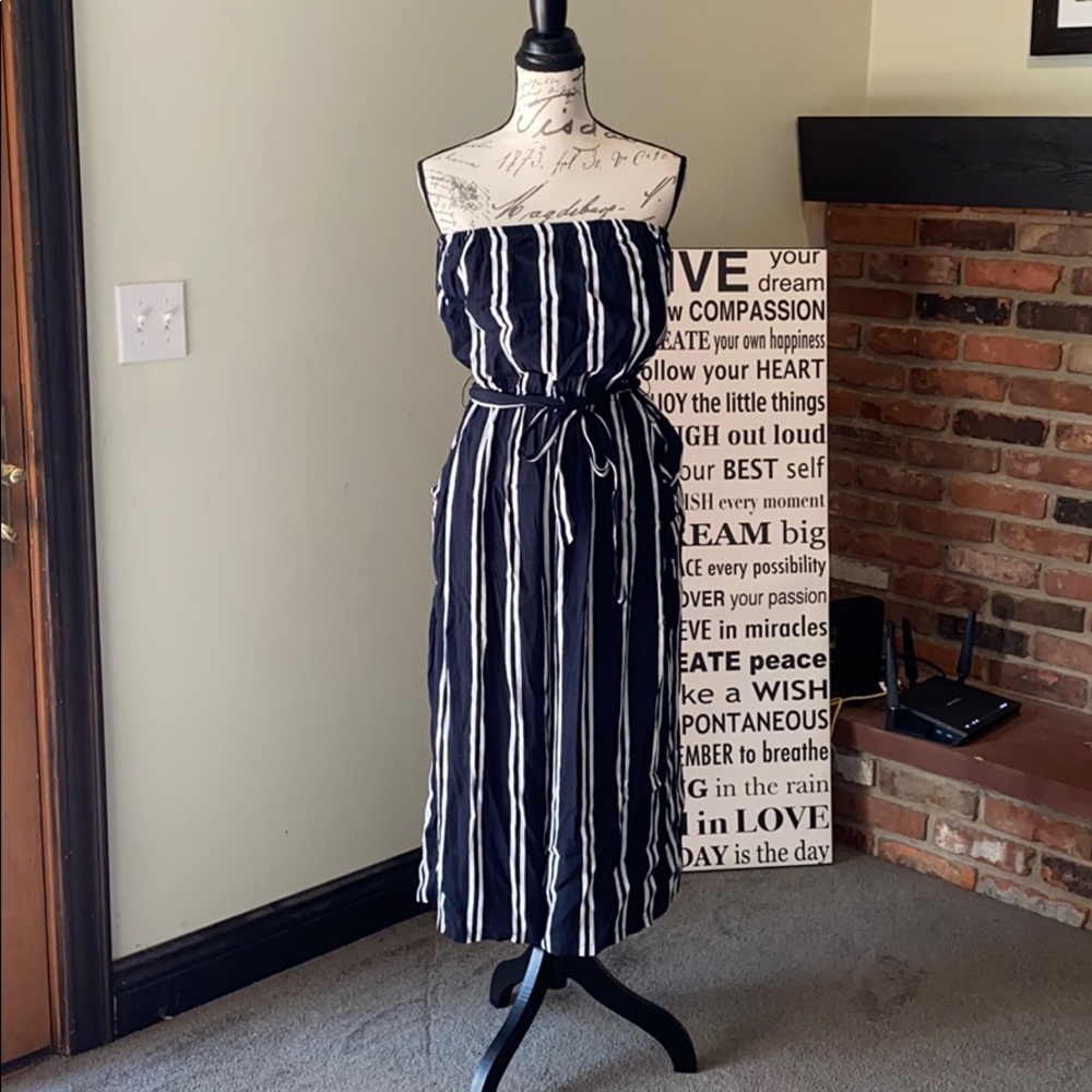 Black and white romper